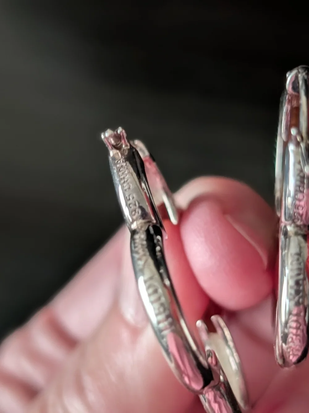 Heidi Klum Silver Hoop Earrings